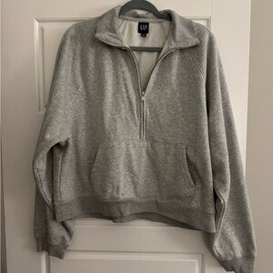 GAP Women’s Zip-Up Gray Sweater